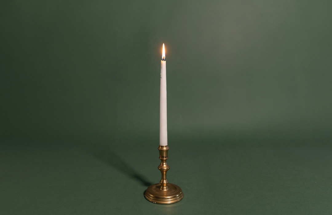 Caregiver Burnout a candlestick burning